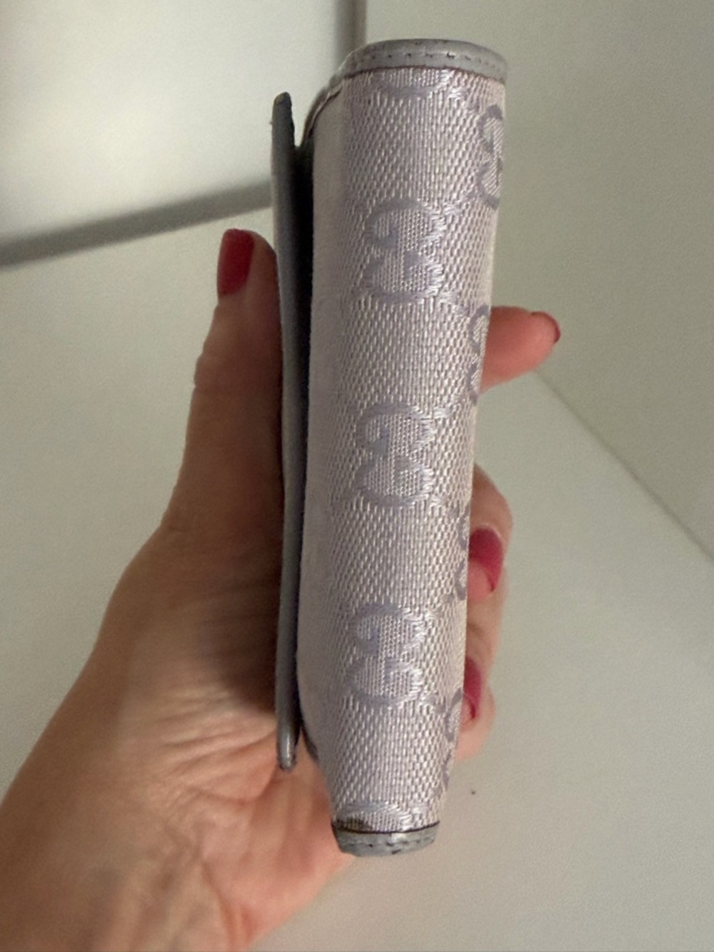 Gucci lilac GG Canvas Compact Fold Wallet Project - Picture 15 of 15